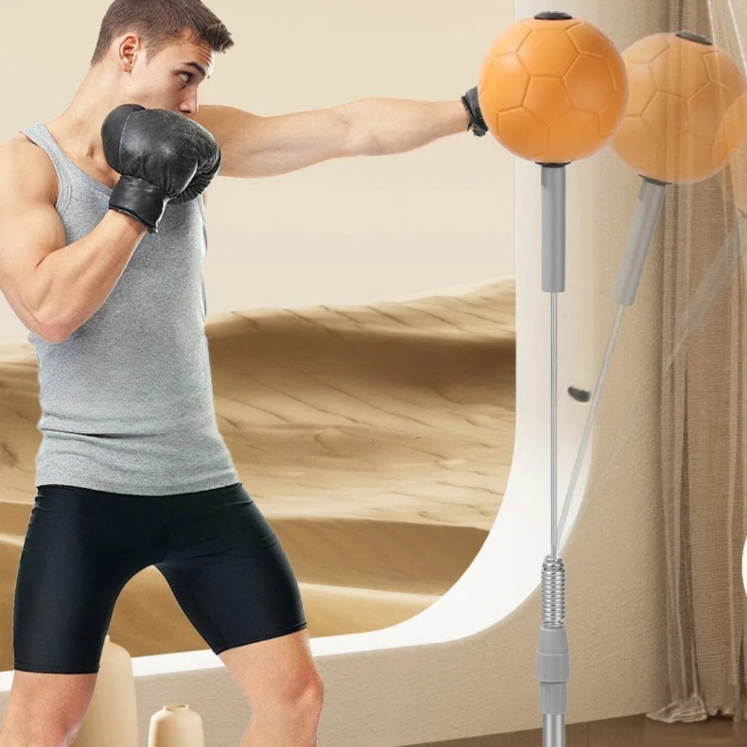 🥊 كرة تدريب الملاكمة وردّ الفعل – للأطفال والبالغين لتحسين السرعة والتركيز