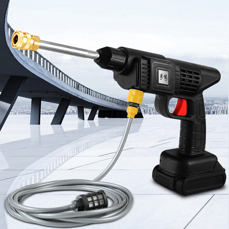 رشاش ماء محمول للحديقة وغسيل السيارات بثلاث بطاريات قابلة للشحن