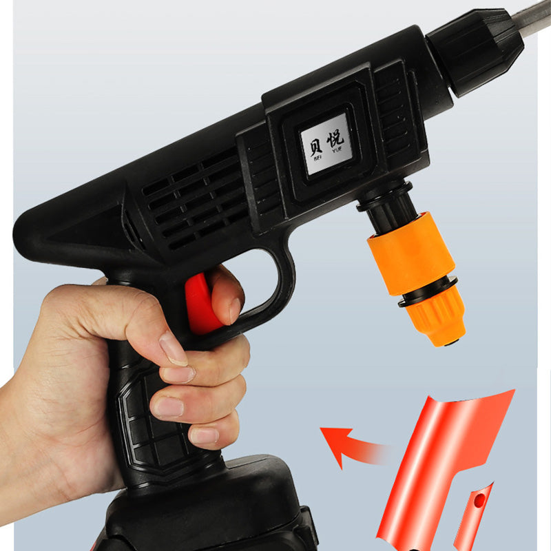 رشاش ماء محمول للحديقة وغسيل السيارات بثلاث بطاريات قابلة للشحن