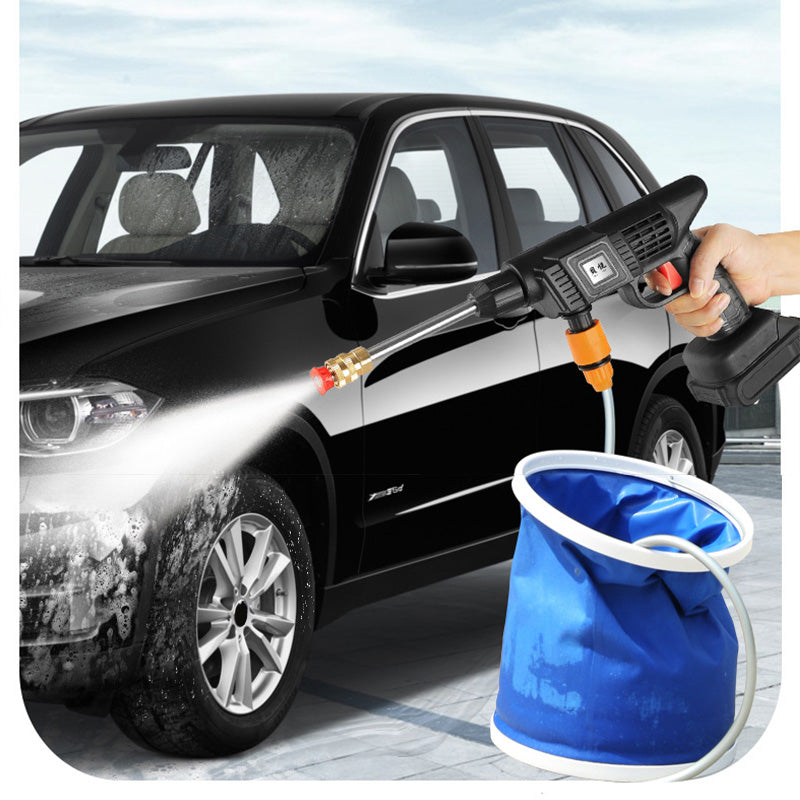 رشاش ماء محمول للحديقة وغسيل السيارات بثلاث بطاريات قابلة للشحن