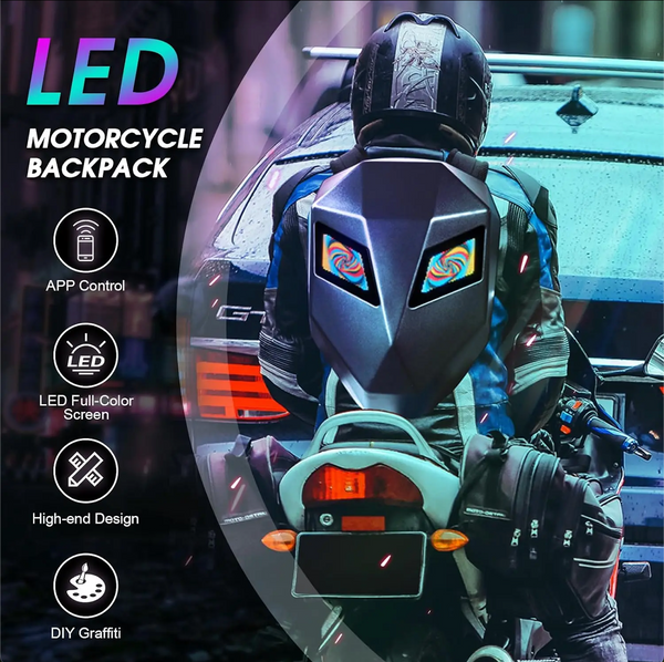 حقيبة ظهر ذكية بإضاءة LED بلوتوث – مقاومة للماء