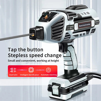 ماكينة لحام كهربائية محمولة 220V بتقنية IGBT – آلة لحام منزلية قوية